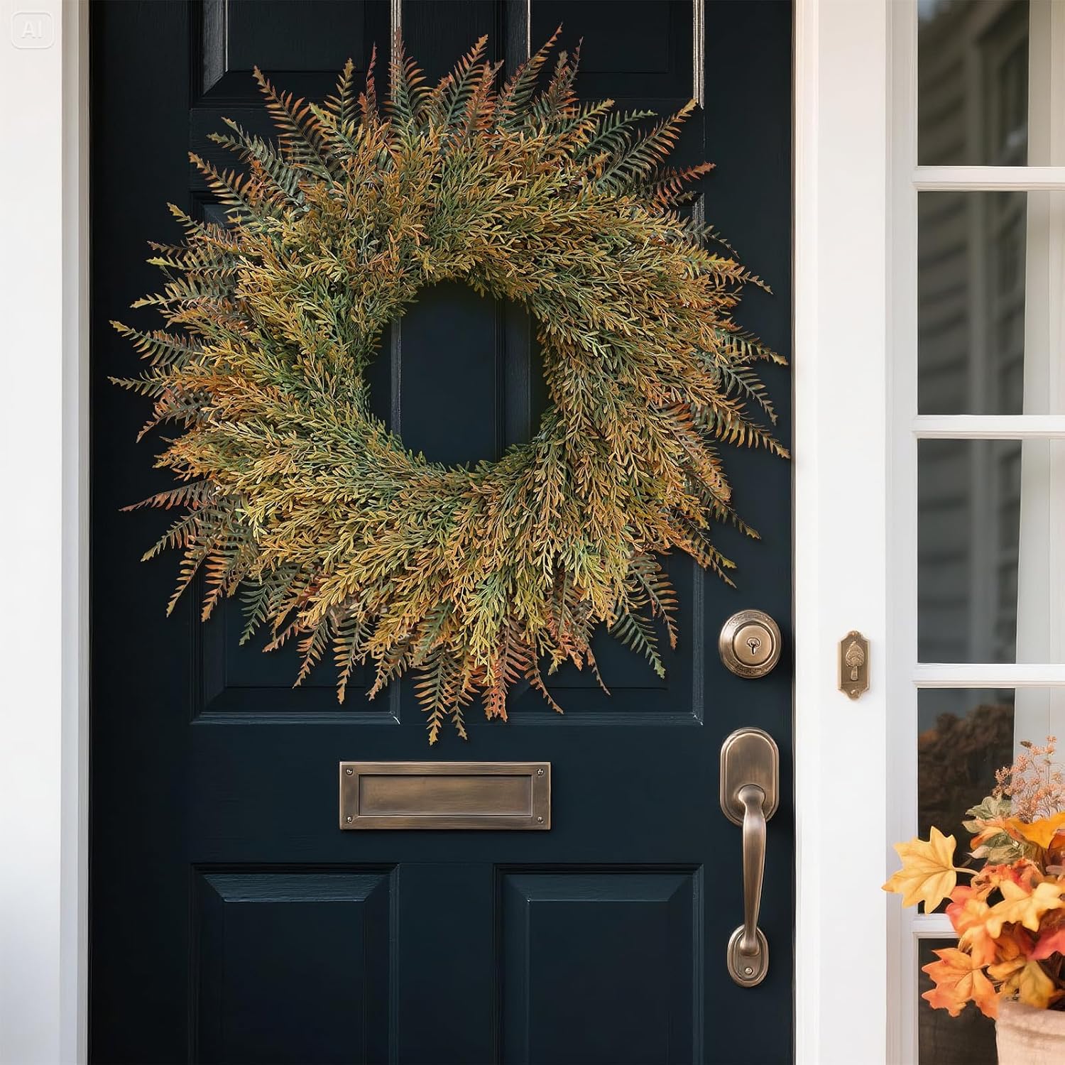 26 Inch Fall Wreath for Front Door and Porch