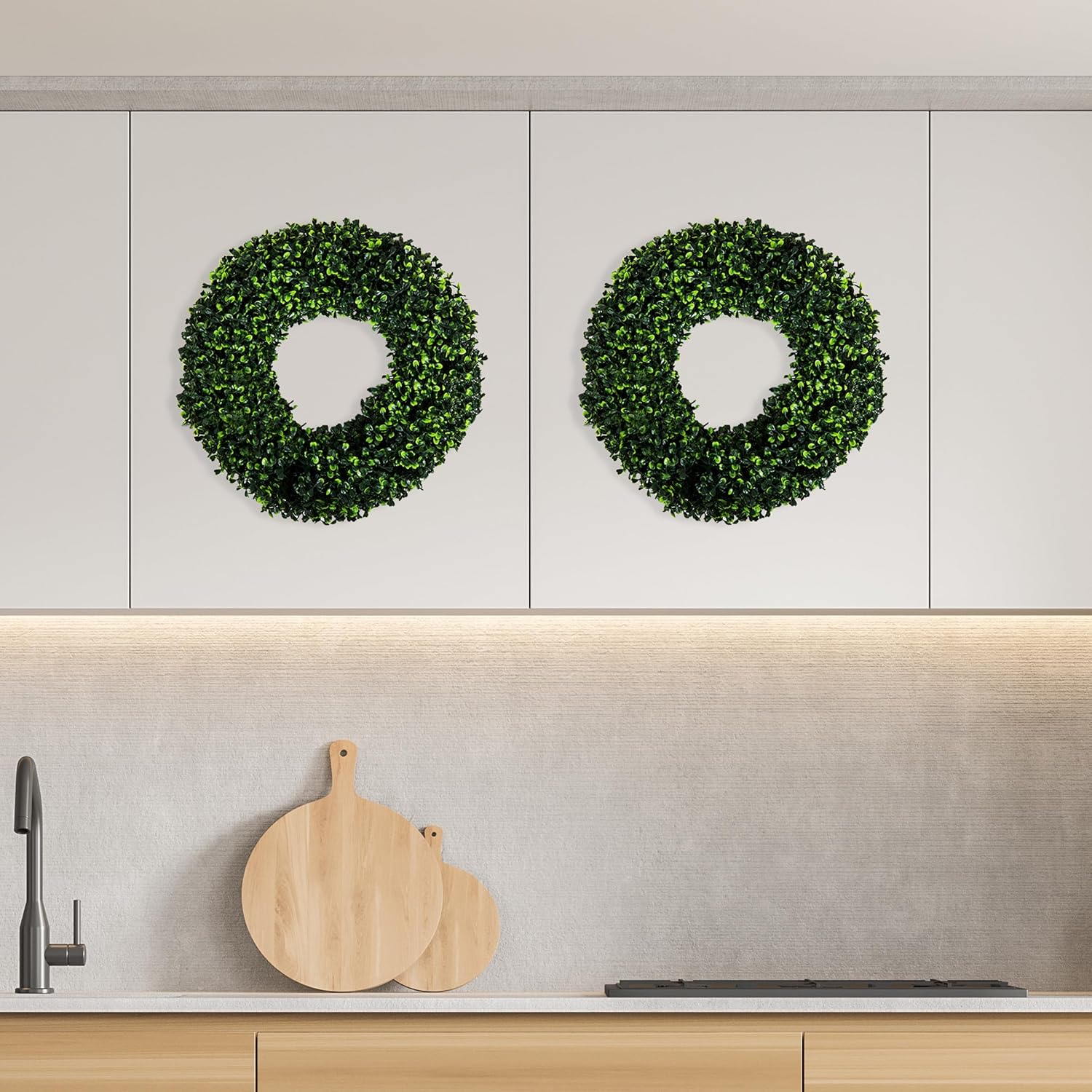165-Inch UV Resistant Boxwood Wreath for Front Door