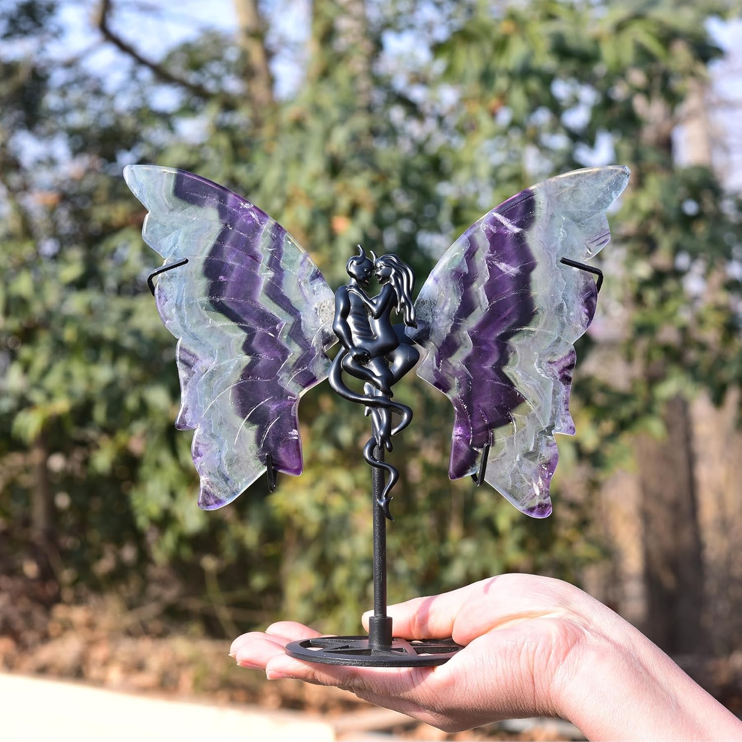 JIC Gem Crystal Butterfly Wings with Stand