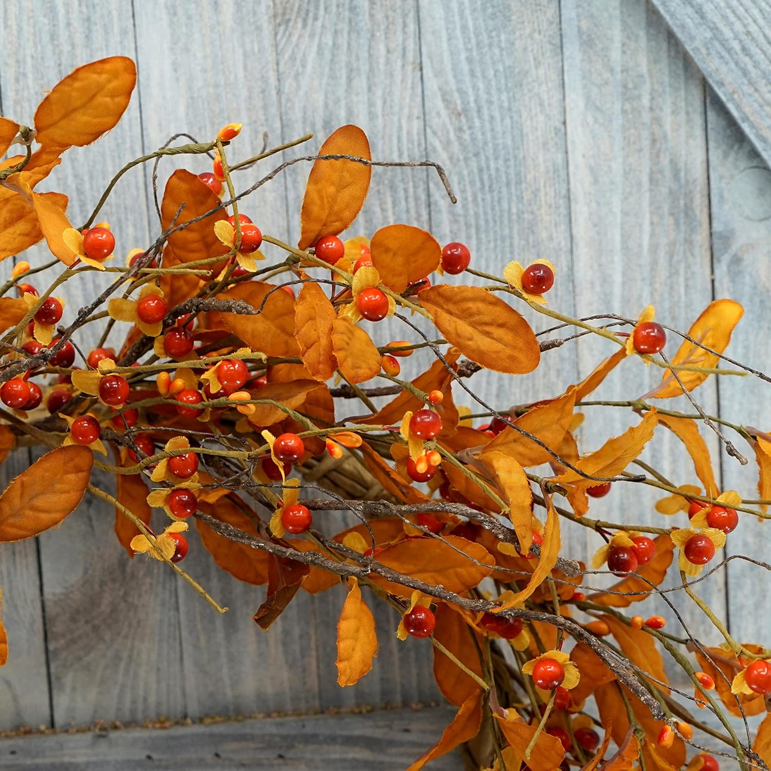 Autumn Door Wreath with Bitter Sweet Berries