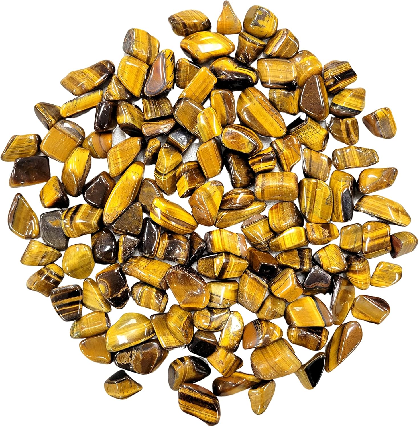 Tumbled Tigers Eye Crystals 12 LB Natural Healing Stones