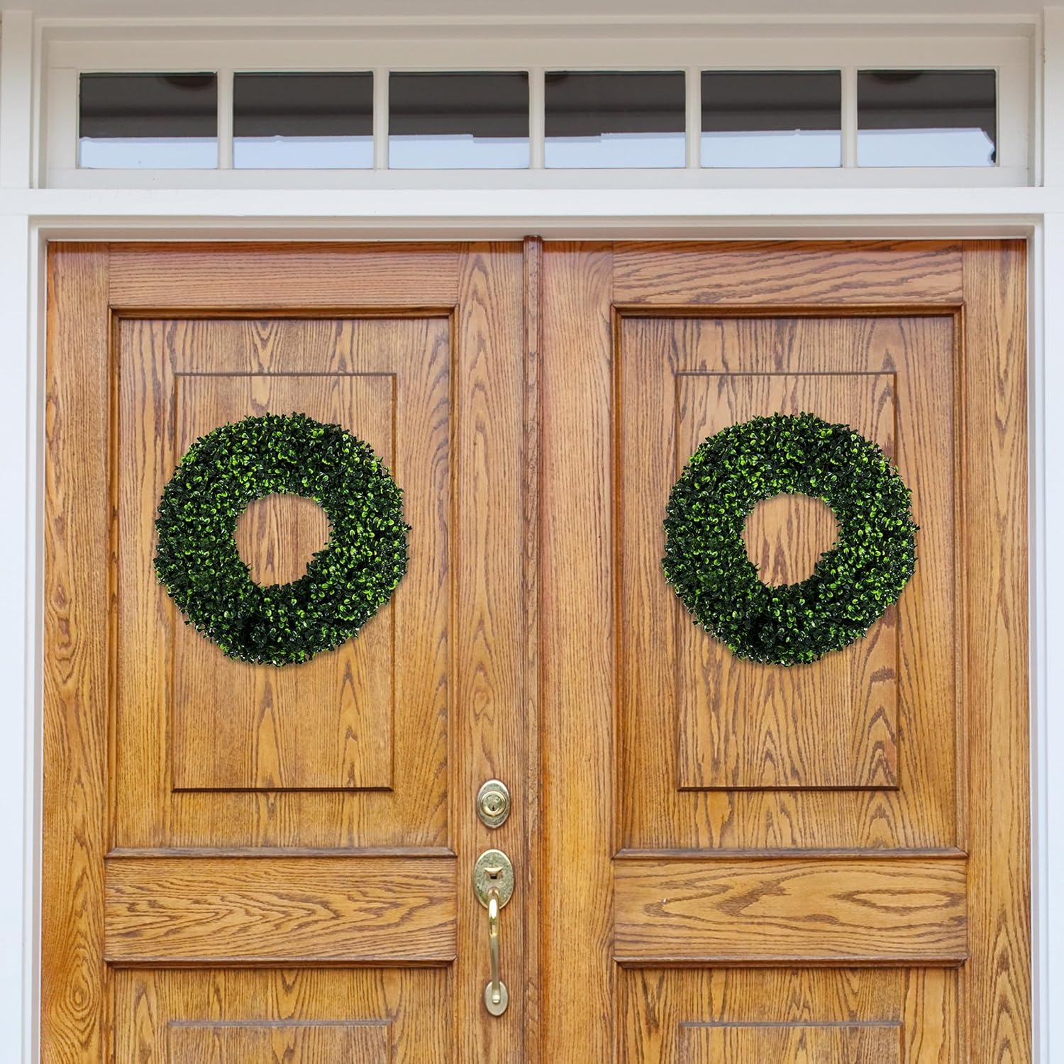 165-Inch UV Resistant Boxwood Wreath for Front Door
