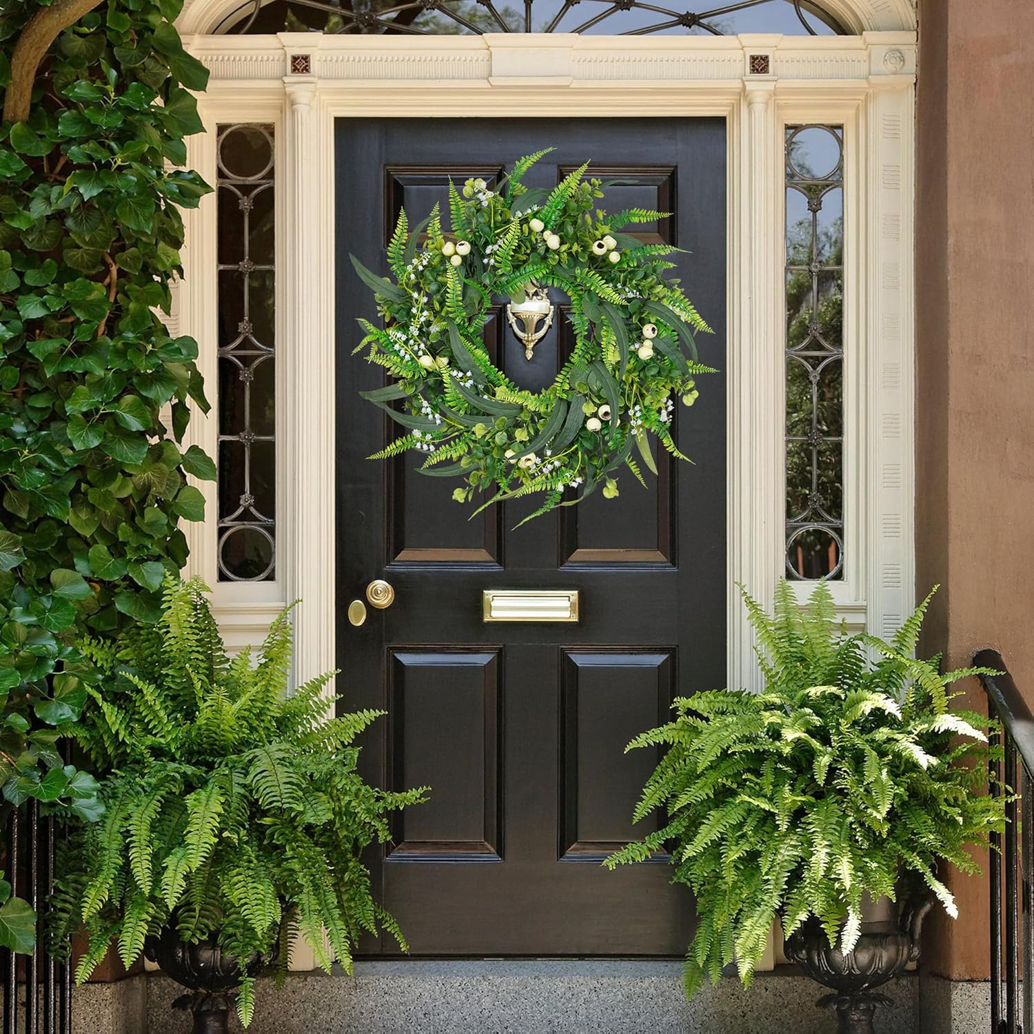 24 Inch Spring Wreath for Front Door and Wall