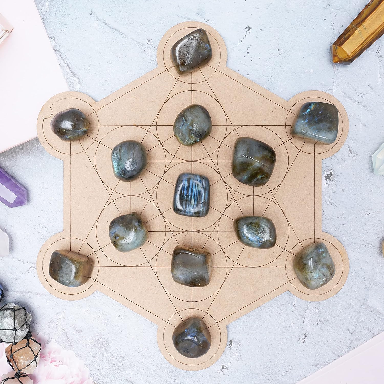 ZAICUS Tumbled Stones for Decor and Feng Shui Use