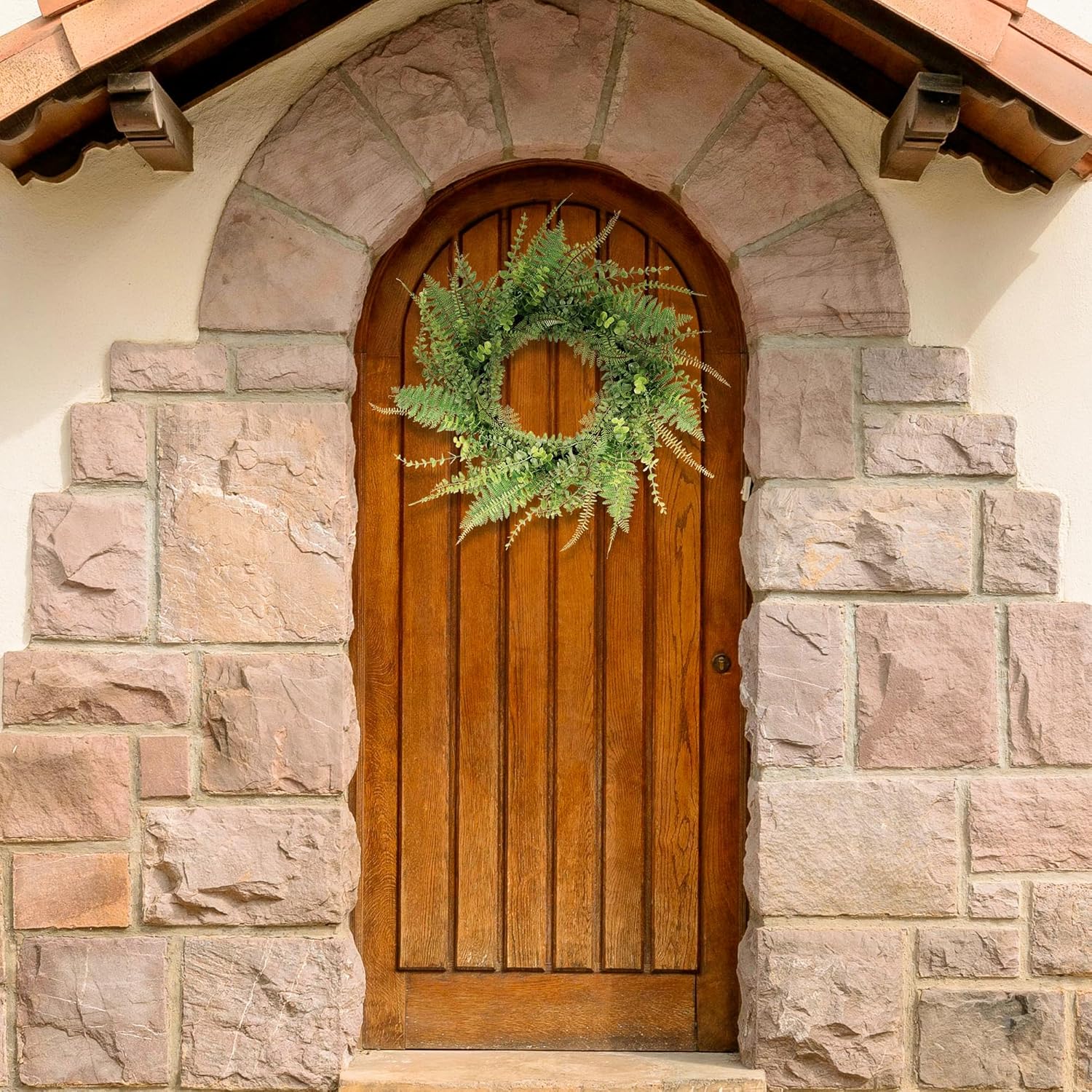 Handmade 26 Inch Fern Wreath for Front Door