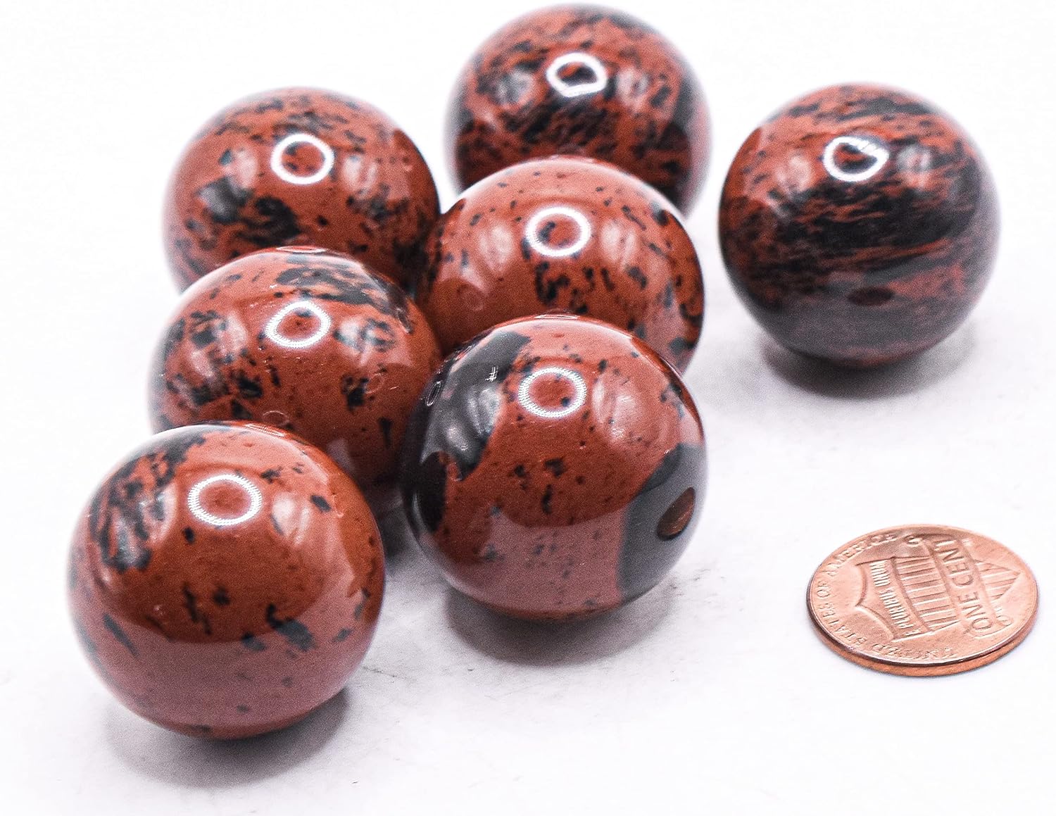 HQRP Obsidian Sphere Gemstone Decor Ball 25mm