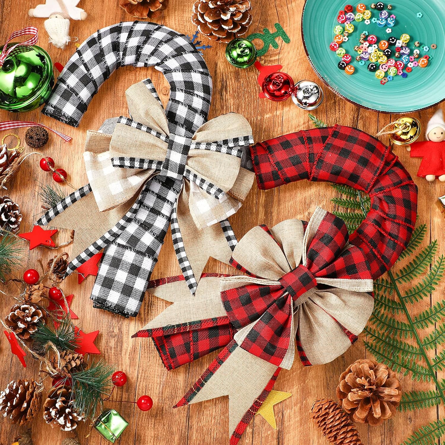 Patelai 6 Piece Candy Cane Wire Wreath Frame 16 Inches