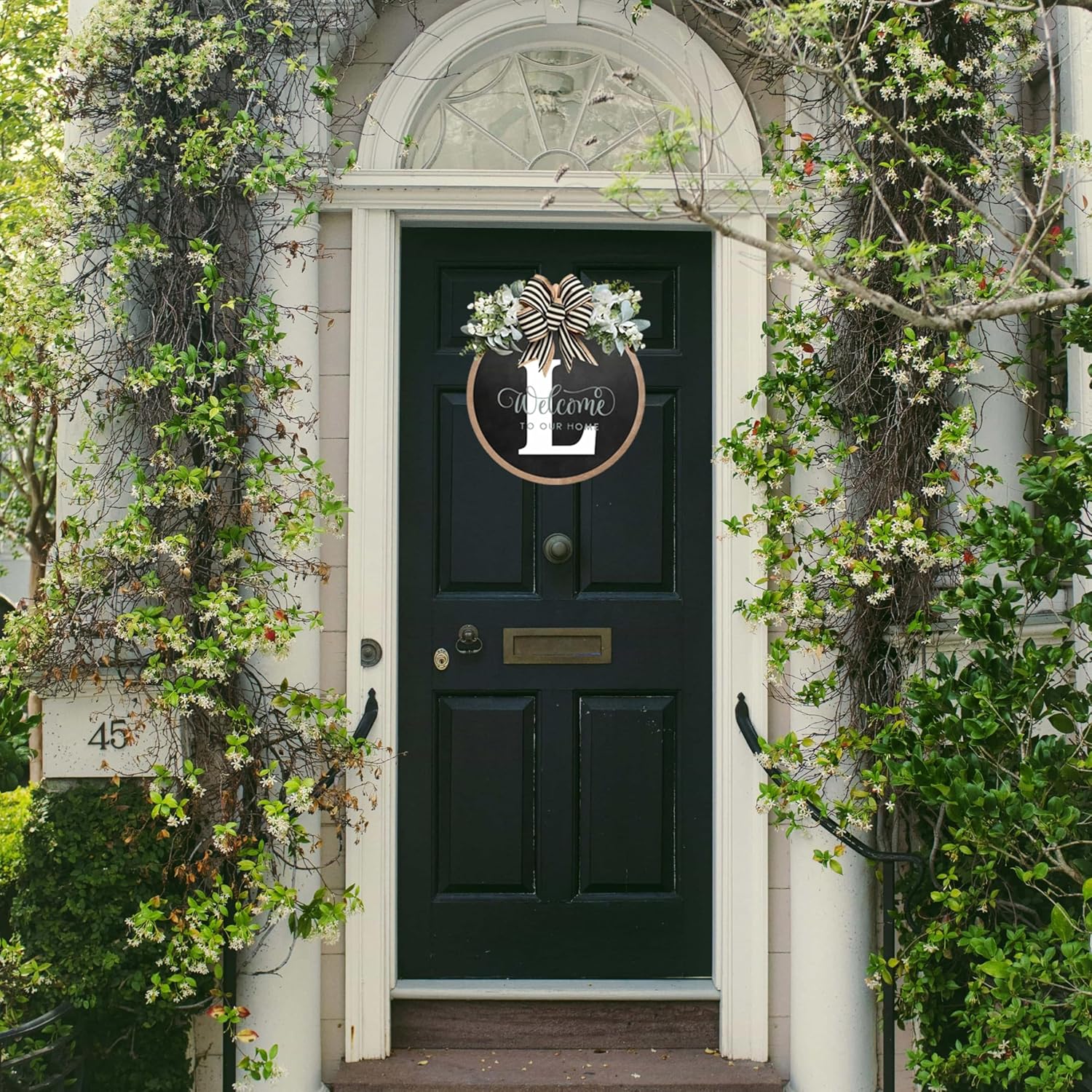 Billamb Circular Surname Front Door Welcome Wreath