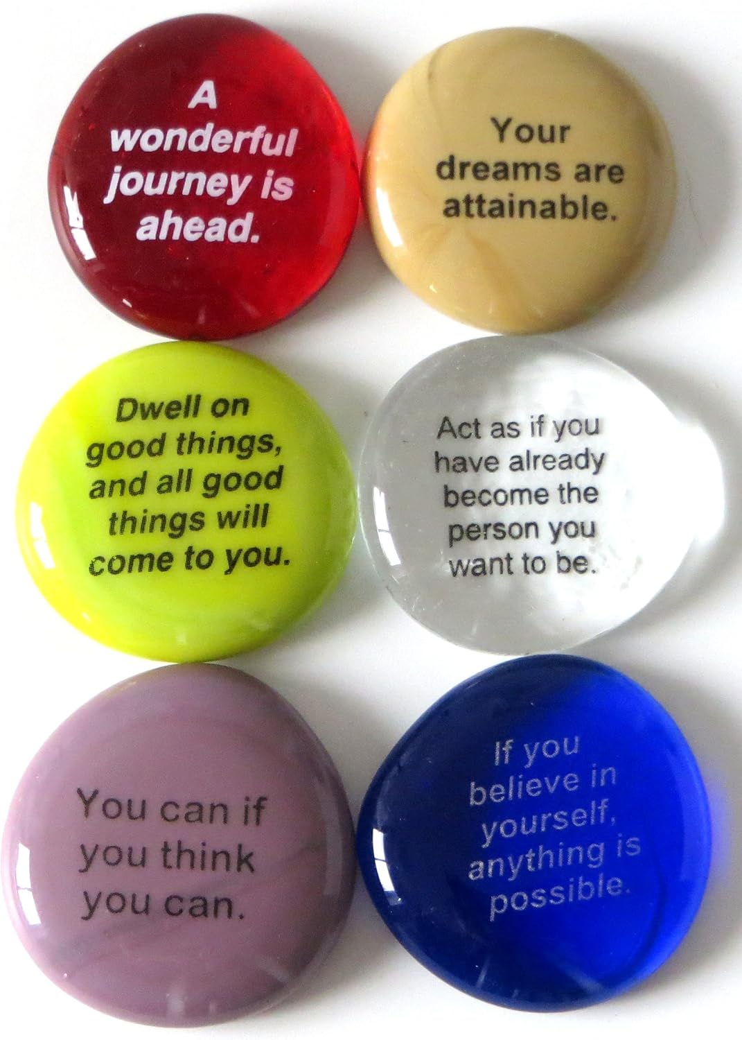 Lifeforce Glass Inspirational Stones