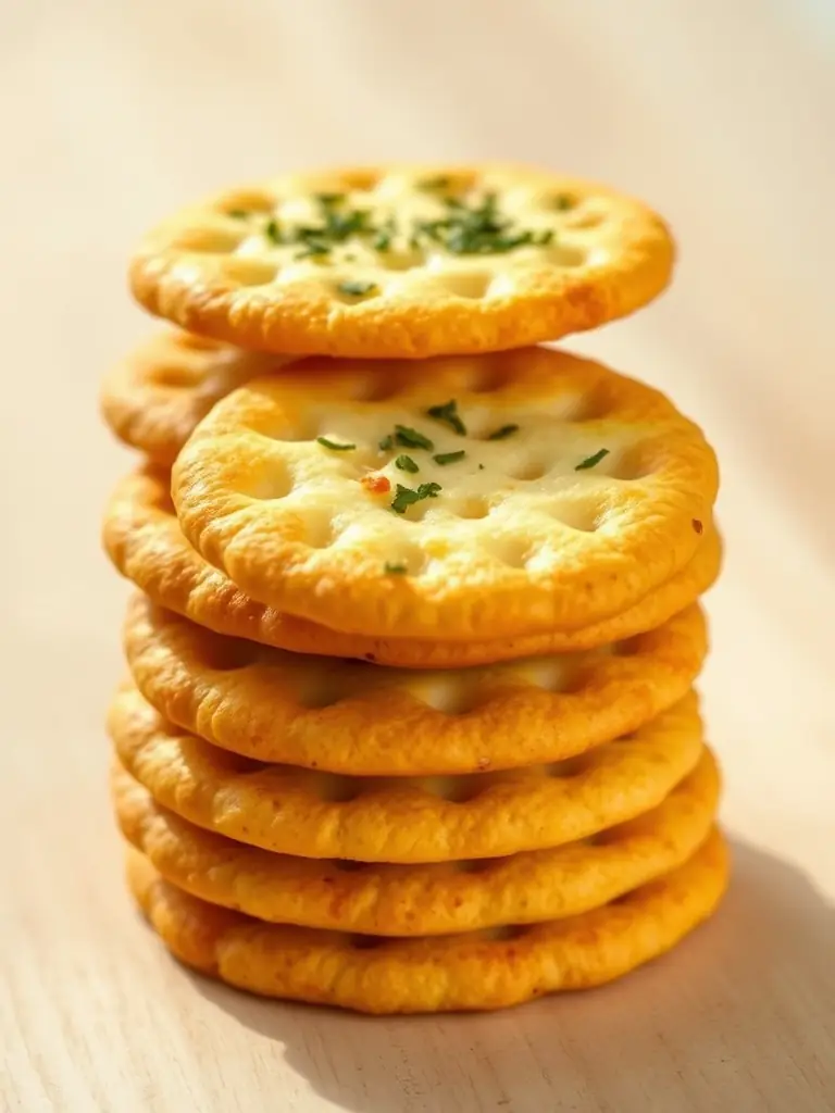 A visually appealing image of Sweet Chili Rice Crackers, showcasing their crispy texture and sweet-spicy glaze.